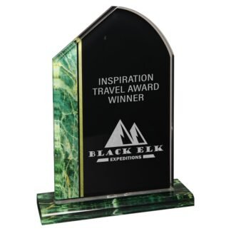 8 3/4" Green Tuscany Stand-Up Acrylic