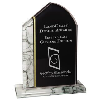 8 3/4" White Tuscany Stand-Up Acrylic