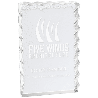 Silver Wave Edge Acrylic