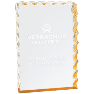 Gold Wave Edge Acrylic