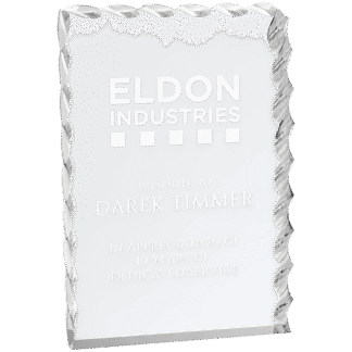 Silver Wave Edge Acrylic