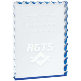 Blue Wave Edge Acrylic