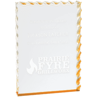 Gold Wave Edge Acrylic