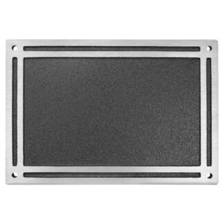 10X8SLV/BLK REC ALUM SIGN