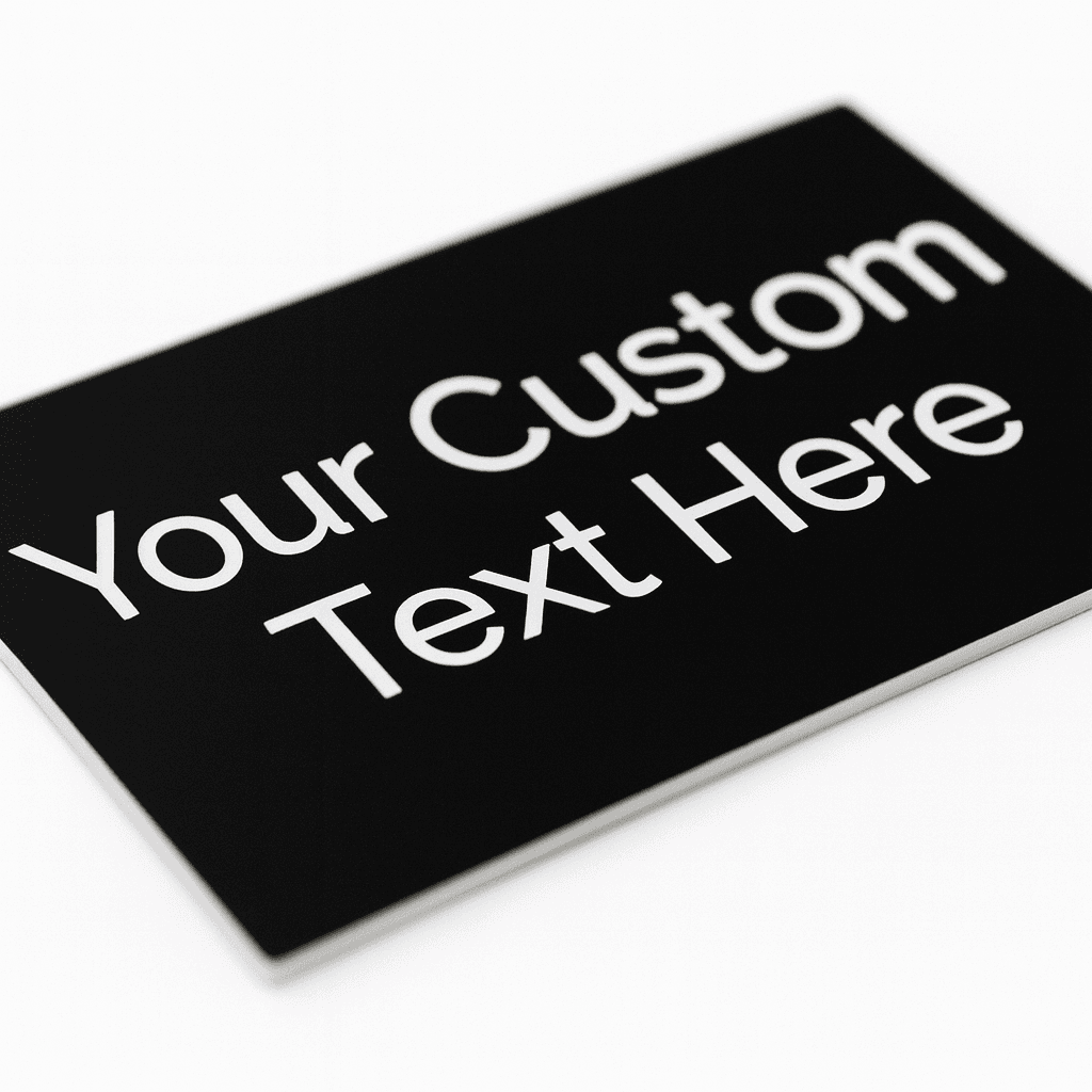 Plastics sign image 2 your text here - Trophies Etc.