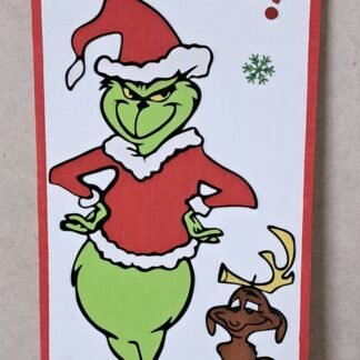 Grinch 15" x 48" Custom Made Wall Leaner sign