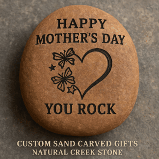 Sand Carved Stone for Memorials, Gifts or Garden Decor