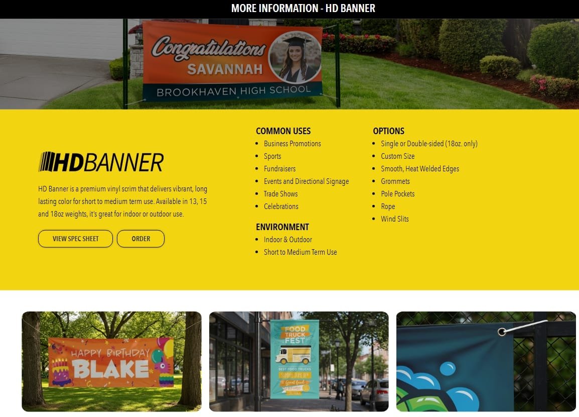 HD Banner Info sheet - Trophies Etc.