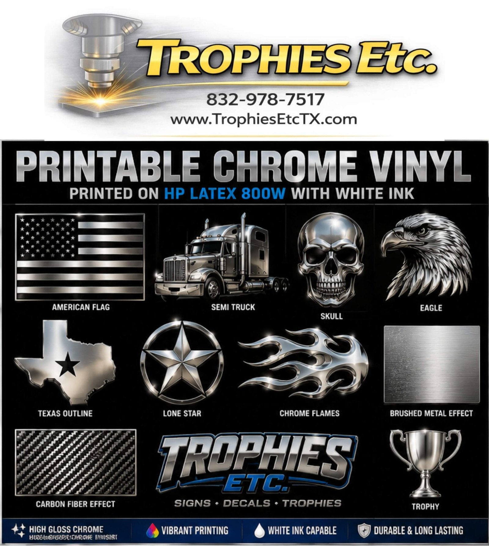 Printabe Chrome Vinyl -